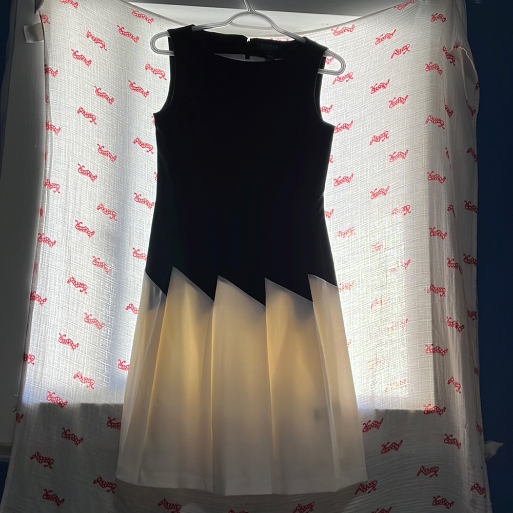 Ralph Lauren fitted flared dress